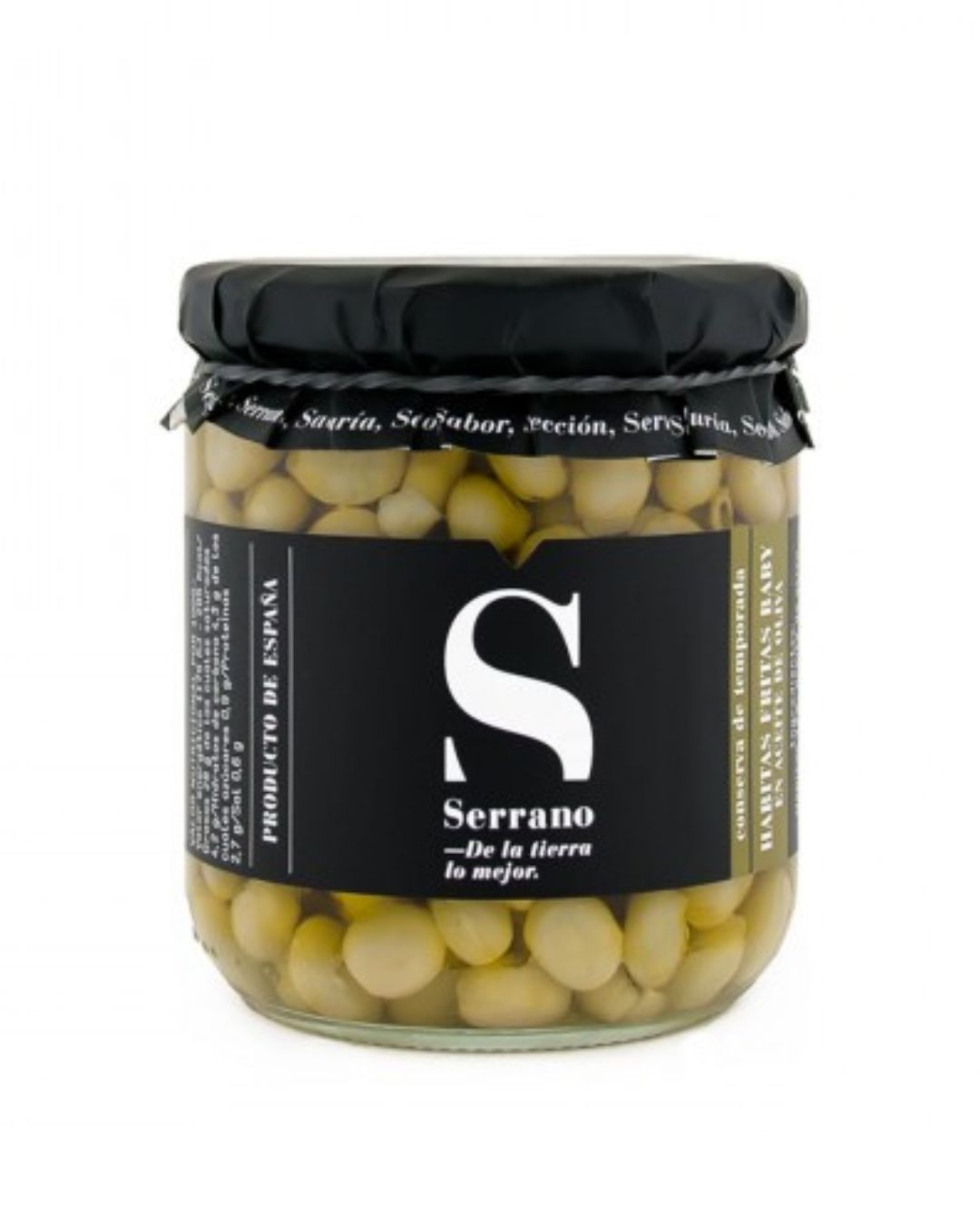 Habitas fritas Baby en Aceite de Oliva de Serrano