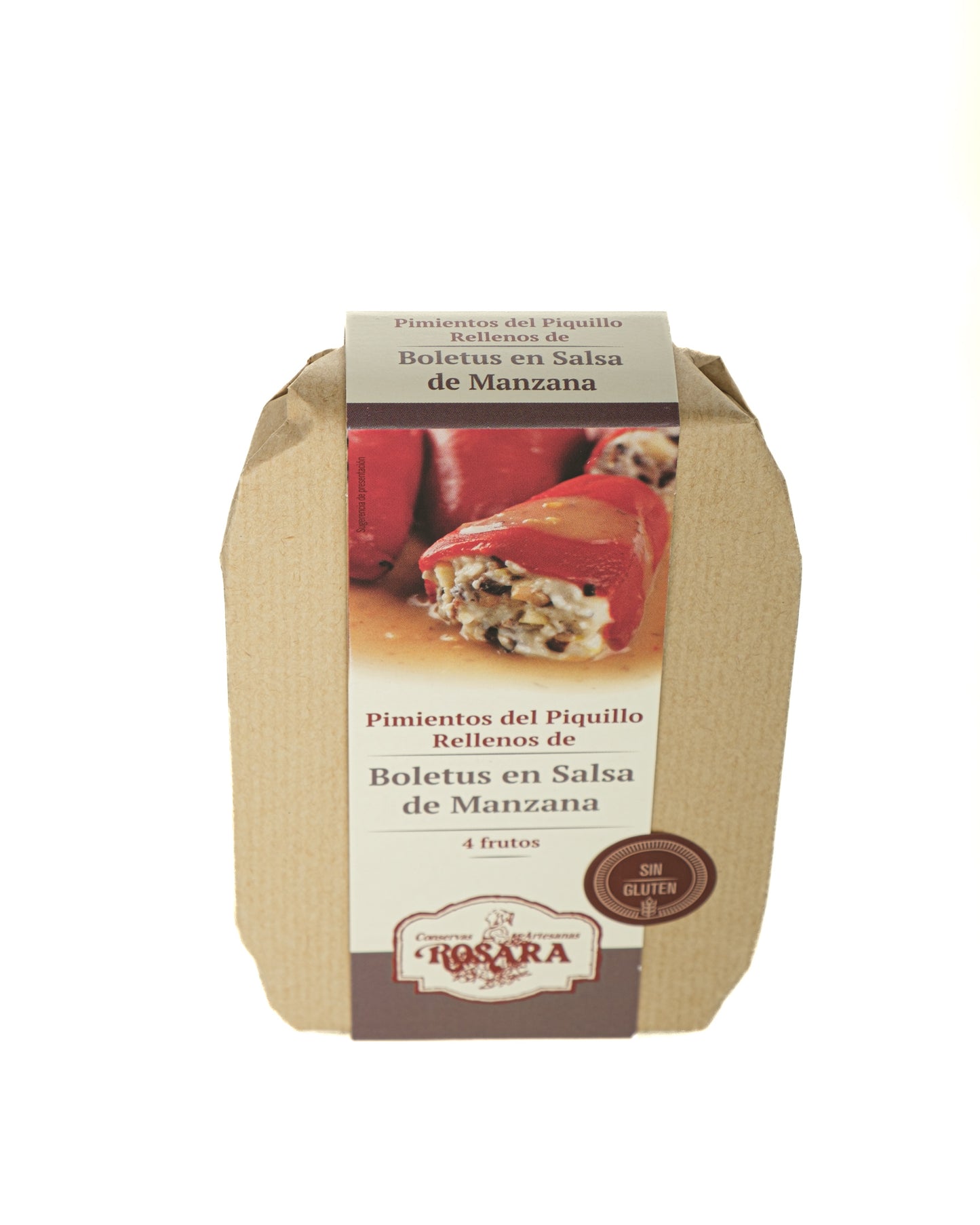Pimientos del Piquillo Rellenos de Boletus en Salsa de Manzana La Rosara