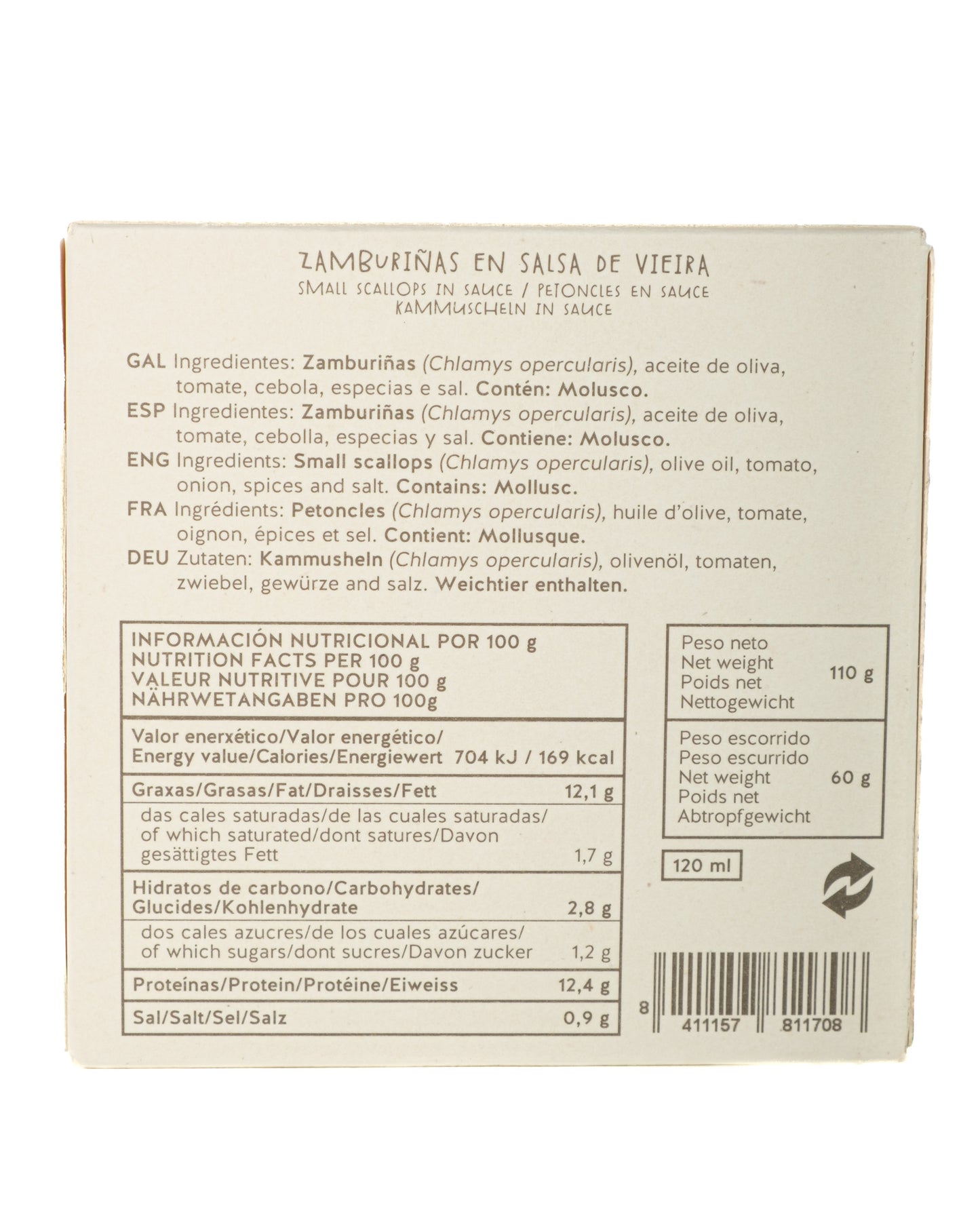 Zamburiñas en Salsa de Vieiras Ar de Arte