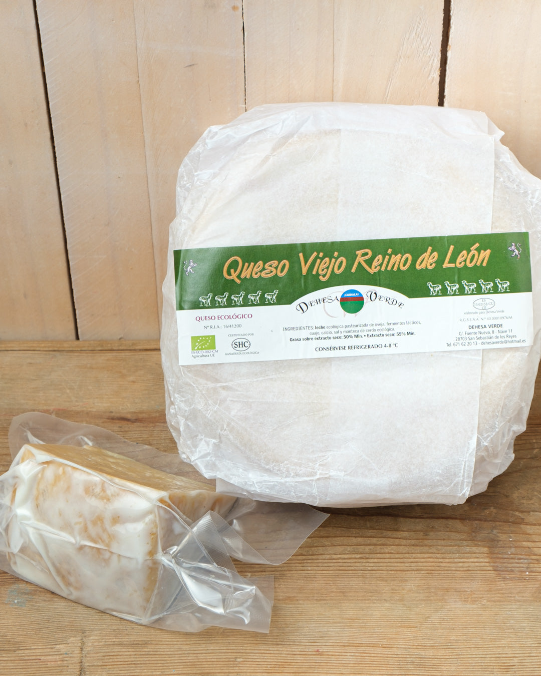 Cuña de queso Viejo del Reino de León de 150 gr aproximadamente