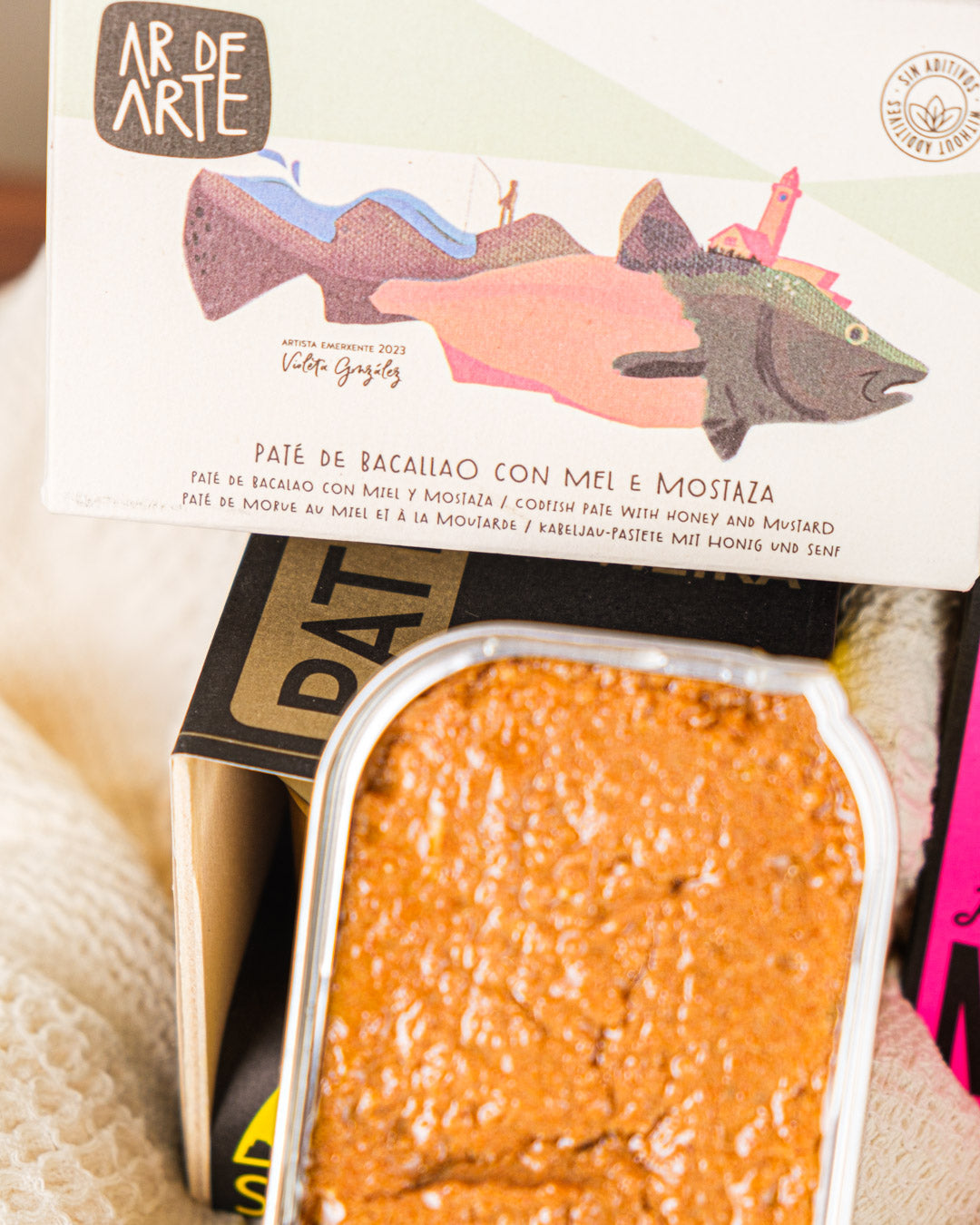 Paté de bacalao con miel y mostaza de Ar de Arte