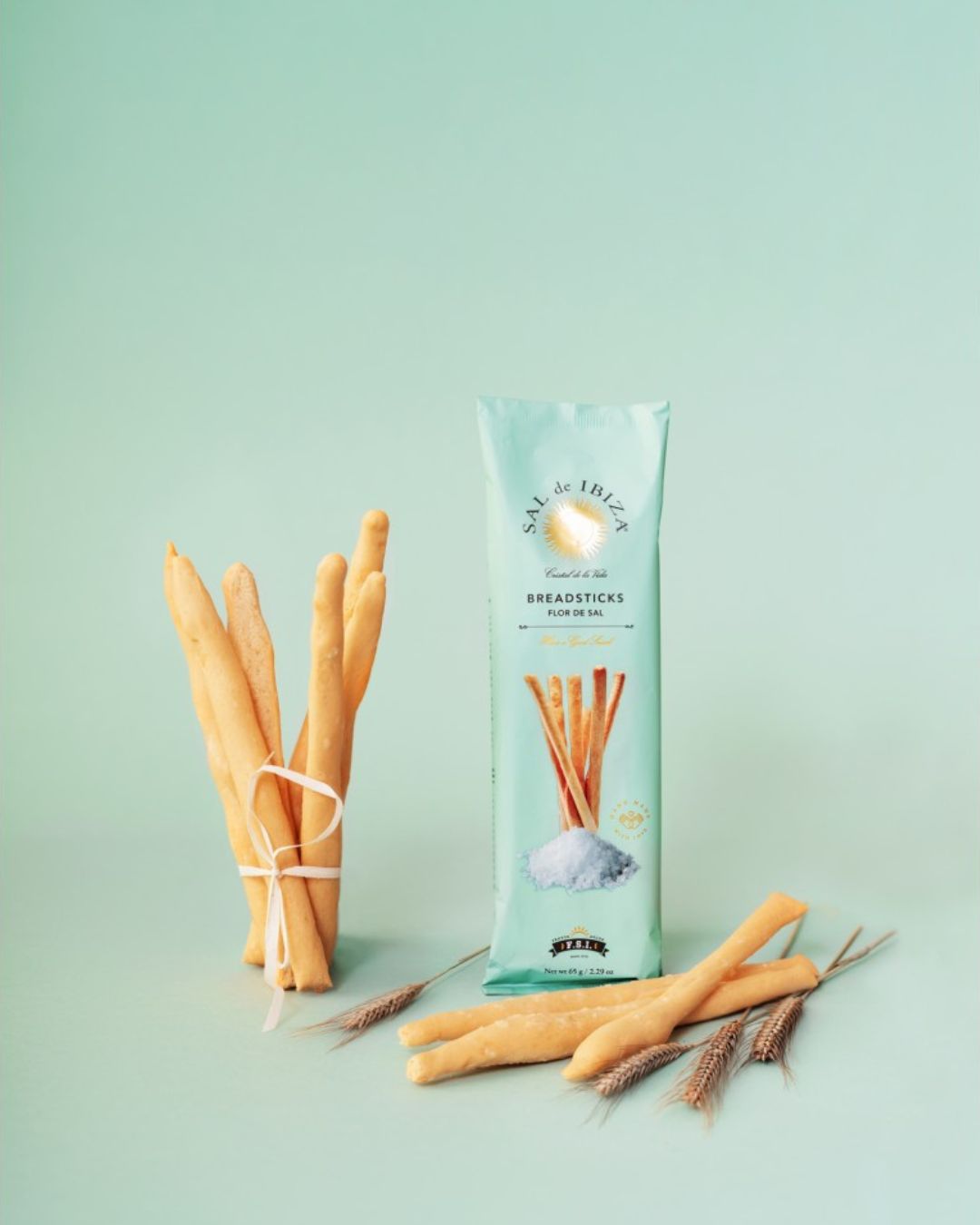 Palos de pan a la SAL de IBIZA Breadsticks a la Flor de Sal, 65 g