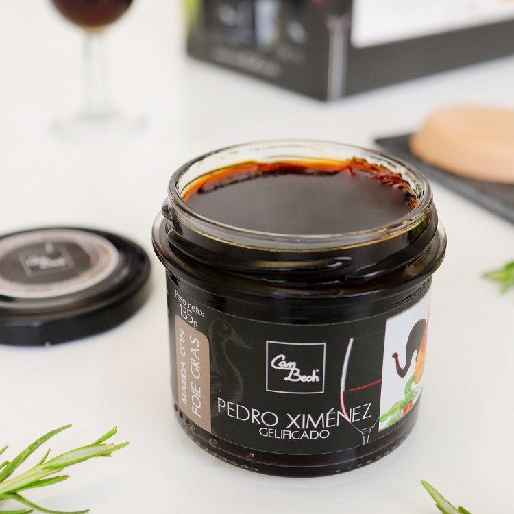 Madridaje de Pedro Ximénez Gelificado para Foie Gras de Can Bech