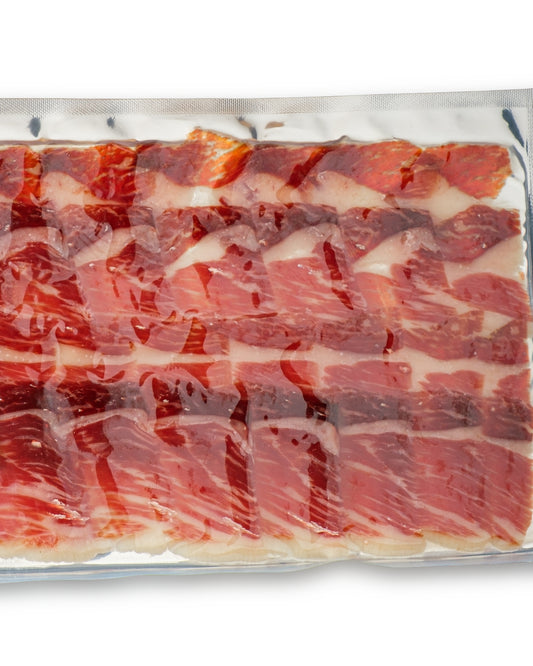 Jamón ibèrico de bellota (brida roja) 90Gr