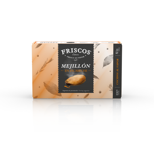 Mejillones en escabeche de las rías gallegas  de Friscos 8/12