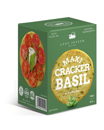 Maxi Cracker de Albahaca y aceite de oliva Lady Joseph