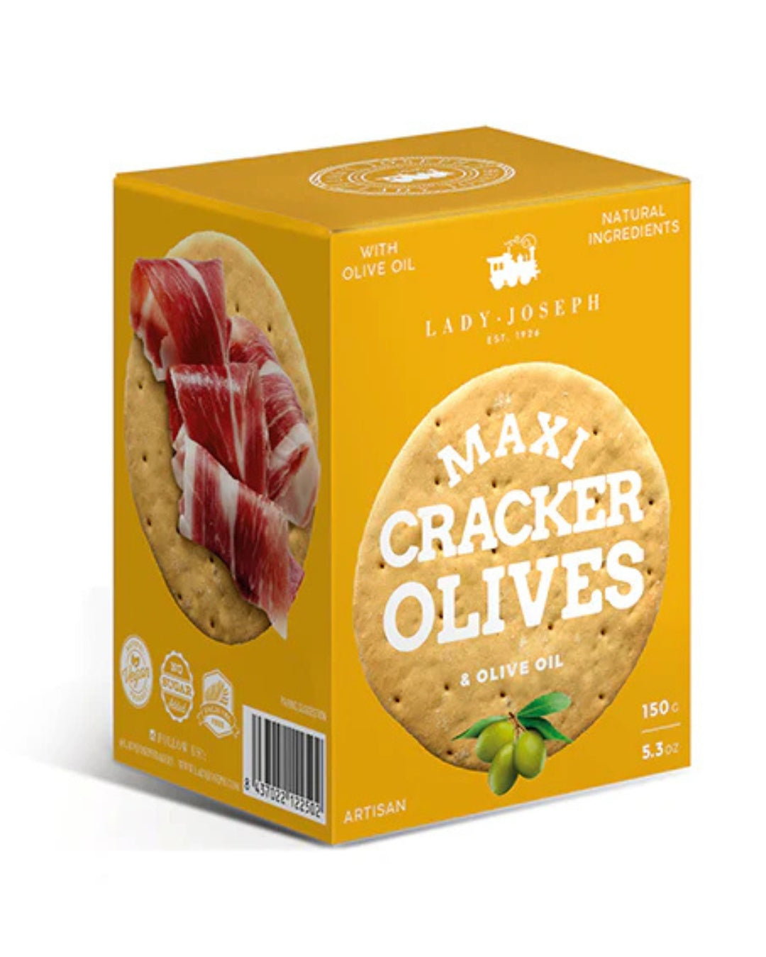 Maxi Cracker de Olivas Verdes y aceite de oliva Lady Josep