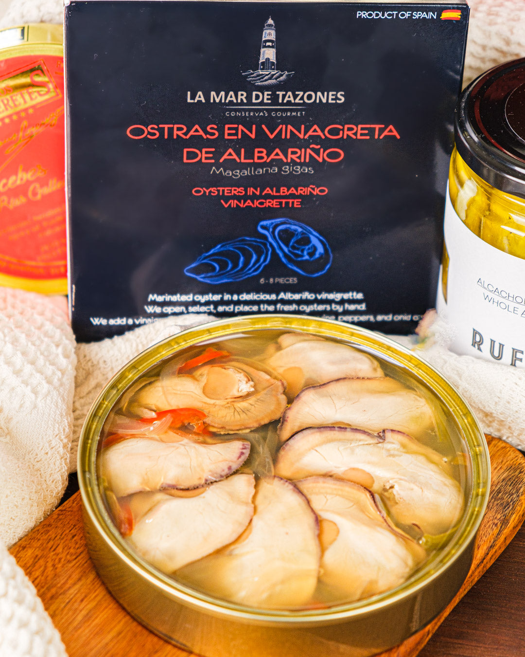 Ostras en Vinagreta de Albariño de La Mar de Tazones