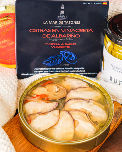 Ostras en Vinagreta de Albariño de La Mar de Tazones