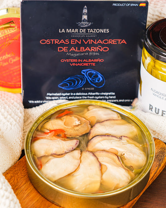 Ostras en Vinagreta de Albariño de La Mar de Tazones