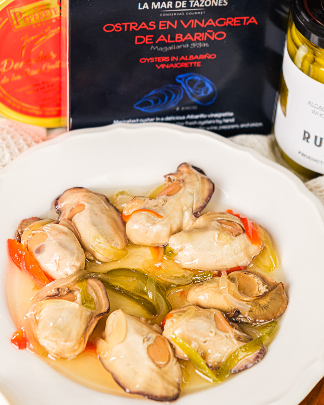 Ostras en Vinagreta de Albariño de La Mar de Tazones