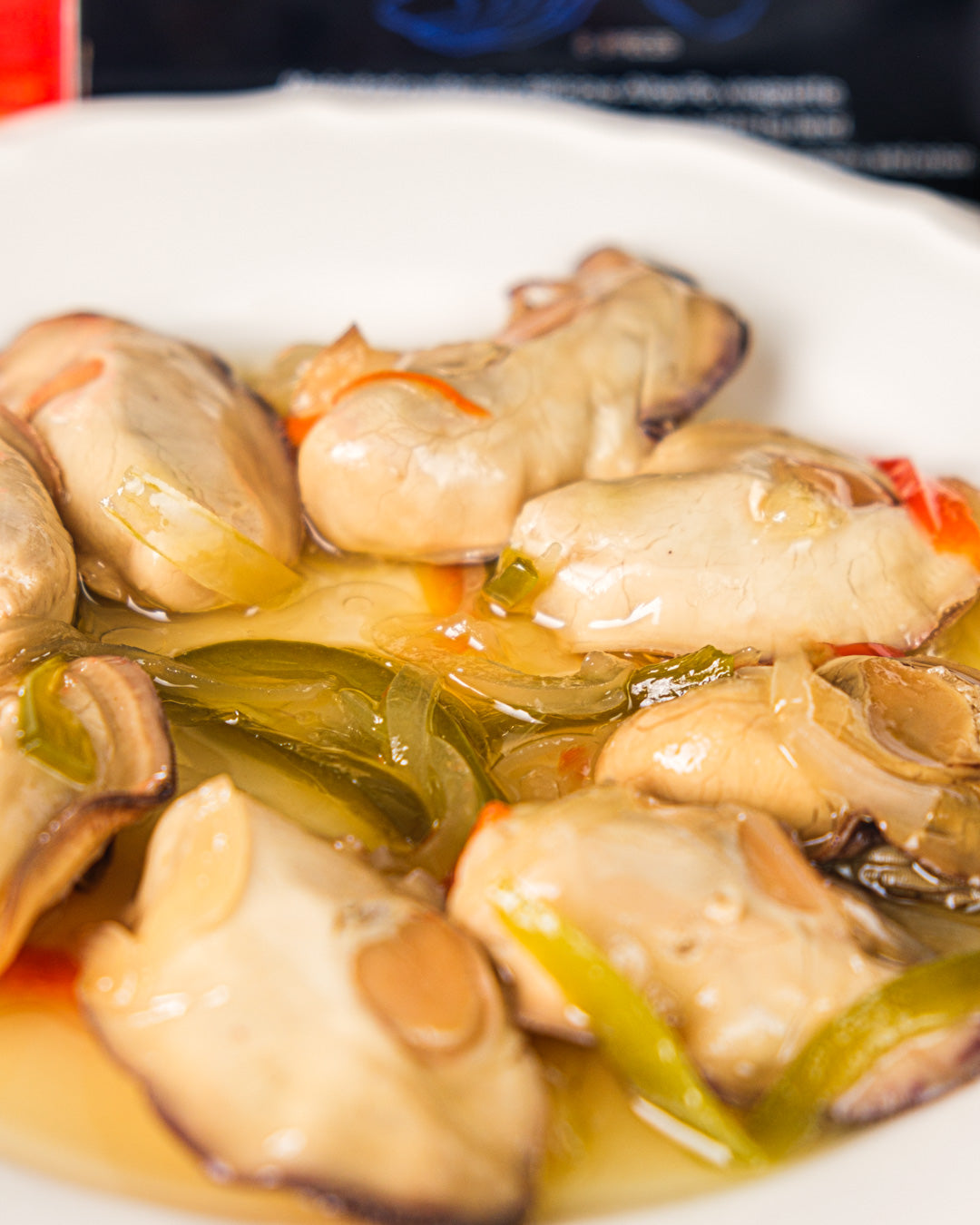 Ostras en Vinagreta de Albariño de La Mar de Tazones