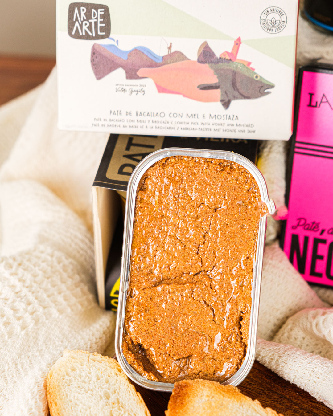 Paté de bacalao con miel y mostaza de Ar de Arte