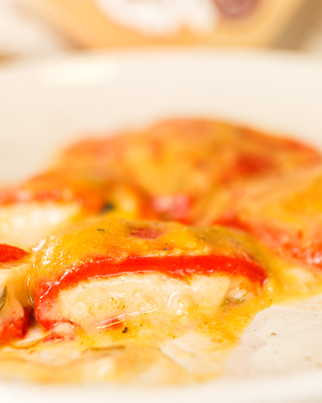 Pimientos Rellenos de Bogavante y Vierias de La Rosara