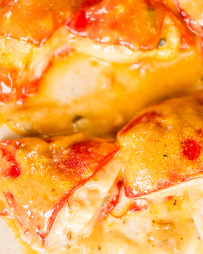 Pimientos Rellenos de Bogavante y Vierias de La Rosara