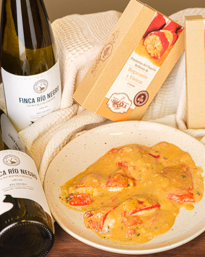 Pimientos Rellenos de Bogavante y Vierias de La Rosara