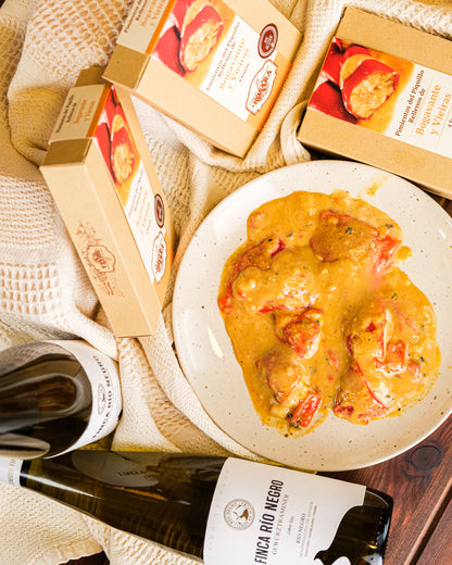 Pimientos Rellenos de Bogavante y Vierias de La Rosara