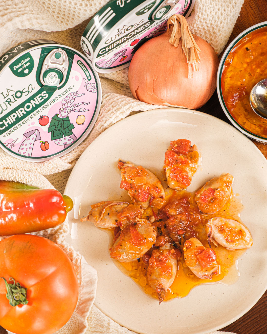 Chipirones Guisados en Aceite de Oliva de La Curiosa