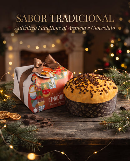 Etnadolce · Panettone de Naranja y Chocolate 750 gr.