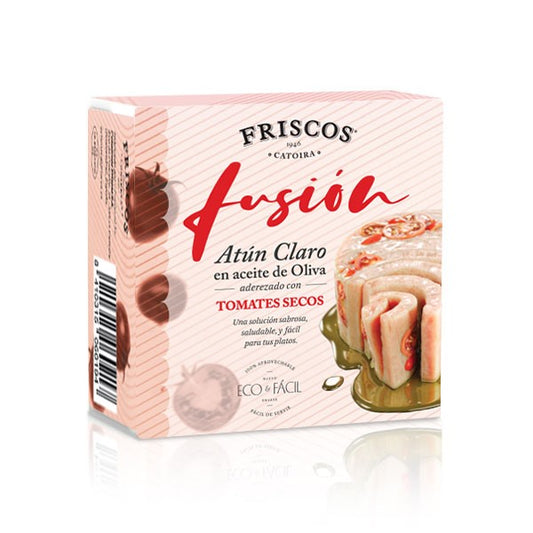 Atún claro en aceite de oliva con tomates secos de Friscos